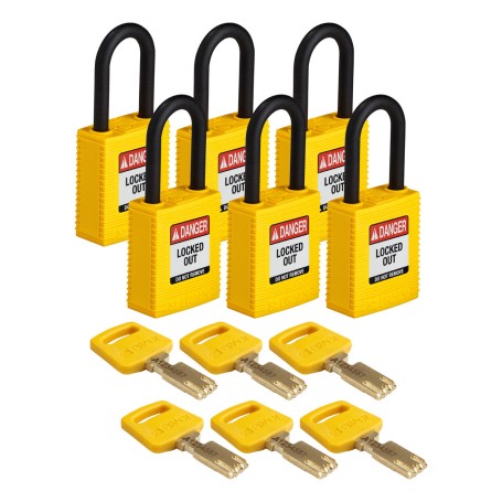Brady SafeKey Lucchetto convenzionale 6 pz (150265)