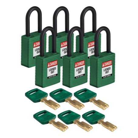Brady SafeKey Lucchetto convenzionale 6 pz (150334)
