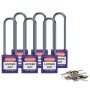 Brady 814151 lucchetto Lucchetto convenzionale 6 pz