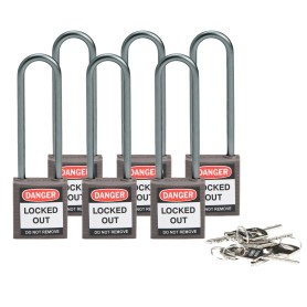 Brady 814153 lucchetto Lucchetto convenzionale 6 pz