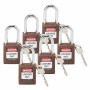 Brady 813636 lucchetto Lucchetto convenzionale 6 pz