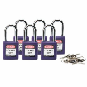 Brady 813637 lucchetto Lucchetto convenzionale 6 pz