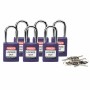 Brady 813637 lucchetto Lucchetto convenzionale 6 pz
