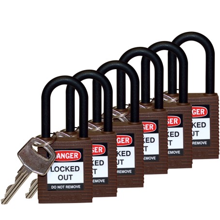 Brady 813639 lucchetto Lucchetto convenzionale 6 pz
