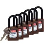 Brady 813639 lucchetto Lucchetto convenzionale 6 pz