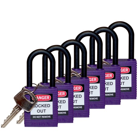 Brady 813640 lucchetto Lucchetto convenzionale 6 pz