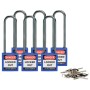 Brady 814144 lucchetto Lucchetto convenzionale 6 pz