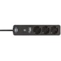 Brennenstuhl Connect Ecolor WiFi prolunghe e multiple 3 presa(e) AC Interno Nero (1153230620)