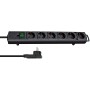 Brennenstuhl 1153300100 prolunghe e multiple 2 m 6 presa(e) AC Interno Nero