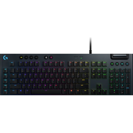 Logitech G G815 LIGHTSYNC RGB Mechanical Gaming Keyboard – GL Linear tastiera USB Russo Carbonio (920-009007)