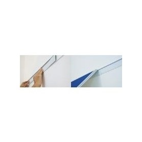 FRANKEN Wandschienen-Set PRO, 2.000 x 60 mm, silber Stärke: 15 mm, beschriftbar, aus Metall (WS8200)