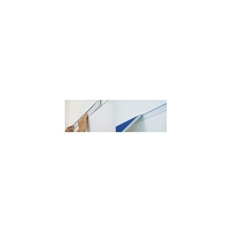 FRANKEN Wandschienen-Set PRO, 2.000 x 60 mm, silber Stärke: 15 mm, beschriftbar, aus Metall (WS8200)