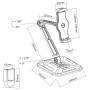 InLine Supporto universale per tablet 4,7 "-12,9", per tavolo o parete (IN23154A)