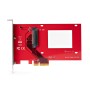 StarTech.com Scheda adattatore da U.3 a PCIe, adattatore PCIe 4.0 x4 per SSD U.3 NVMe da 2,5", scheda aggiuntiva PCI Express SFF (PEX4SFF8639U3)