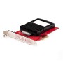 StarTech.com Scheda adattatore da U.3 a PCIe, adattatore PCIe 4.0 x4 per SSD U.3 NVMe da 2,5", scheda aggiuntiva PCI Express SFF (PEX4SFF8639U3)