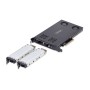 StarTech.com Adattatore SSD M.2 NVMe a PCIe x8 rack mobile a doppio alloggiamento rimovibile biforcazione necessaria installazio (2M2-REMOVABLE-PCIE)