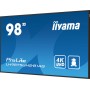 iiyama LH9875UHS-B1AG visualizzatore di messaggi Pannello piatto per segnaletica digitale 2,49 m (98") LED Wi-Fi 500 cd/m² 4K U