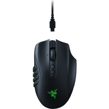 Razer Naga V2 Pro Kabellose MMO-Gaming-Maus Maus mit neigbarem HyperScroll Pro-Mausrad (RZ01-04400100-R3A1)