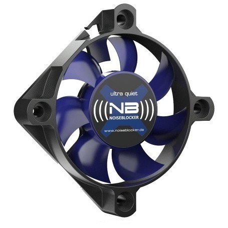 Noiseblocker BlackSilentFan XS-1 Case per computer Ventilatore 5 cm Nero, Blu (ITR-XS-1)