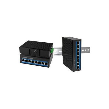 LogiLink NS203P - Switch 8-Port Gigabit Ethernet PoE - Switch - 1 Gbps