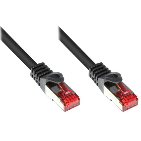 Alcasa 0.25m Cat. 6, S/FTP cavo di rete Nero 0,25 m Cat6 S/FTP (S-STP) (8060-003S)