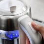 Cecotec ThermoSense 370 bollitore elettrico 1,7 L 2200 W Grigio, Acciaio inox, Trasparente, Bianco (1511)