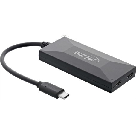 InLine 35398 hub di interfaccia USB 2.0 Type-C 5000 Mbit/s Nero (35398)