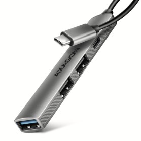 Axagon HUB USB HUE-STC, 4x USB ALU STRIP hub, 1x USB-A 5Gbps, 2x USB-A & 1x USB-C 480Mbps, kabel USB-C 12cm USB 3.2 Gen 1 (3.1 G