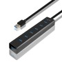 Axagon HUE-SA7BP hub di interfaccia USB 3.2 Gen 1 (3.1 Gen 1) Type-A 5000 Mbit/s Nero (HUE-SA7BP)