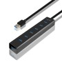 Axagon HUE-SA7BP hub di interfaccia USB 3.2 Gen 1 (3.1 Gen 1) Type-A 5000 Mbit/s Nero (HUE-SA7BP)
