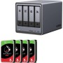 Ugreen DXP4800 NAS-Server Leergehäuse+ 4x Seagate IronWolf - Storage Server (25372B_ST8000VN004)