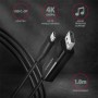Axagon RVC-DPC cavo e adattatore video 1,8 m USB tipo-C DisplayPort Nero (RVC-DPC)