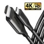 Axagon RVC-HI2MC cavo e adattatore video 1,8 m USB tipo-C HDMI Nero
