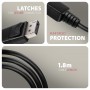 Axagon RVD-HI20C2 cavo e adattatore video 1,8 m DisplayPort HDMI Nero