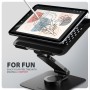 Axagon STND-LRB Laptop-Ständer, 360° drehbar, Doppelgelenk, verlängerbar Supporto per laptop e tablet Nero 43,9 cm (17.3")