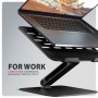 Axagon STND-LQB Laptop-Ständer, Doppelgelenk, höhenverstellbar, faltbar Supporto per laptop e tablet Nero 43,9 cm (17.3")