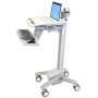 Ergotron StyleView EMR Laptop Cart, SV40 Alluminio, Grigio, Bianco Computer portatile Carrello multimediale (SV40-6100-0)