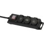 Brennenstuhl 1159950013 prolunghe e multiple 2 m 3 presa(e) AC Interno/esterno Nero