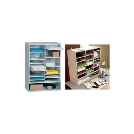 PAPERFLOW Post-Sortierstation, 12 Fachböden, grau aus Polystyrol, für DIN A4-Formate, stapelbar, inkl. - 1 Stück (59.02)