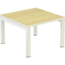 easyDesk Beistelltisch T60.13.23 60x40x60cm Buche/weiß (T60.13.23)