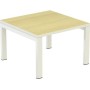 easyDesk Beistelltisch T60.13.23 60x40x60cm Buche/weiß (T60.13.23)