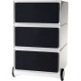 ROLLCONTAINER 3 SCHÜBE SCHWARZ (EBGHX3.01)