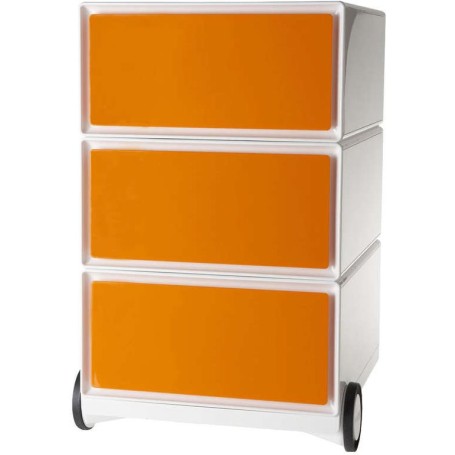 ROLLCONTAINER 3 SCHÜBE ORANGE (EBGHX3.05)
