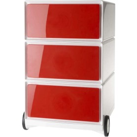 ROLLCONTAINER 3 SCHÜBE ROT (EBGHX3.18)