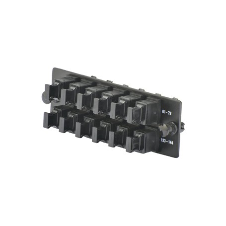Panduit FAPH1212BLMPO adattatore di fibra ottica MPO 1 pz Nero