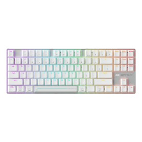 CHERRY MX 8.2 Pro TMR Wireless tastiera Gaming USB + RF Wireless + Bluetooth QWERTY US International Argento, Bianco (G8E-3885HACAUS-0)