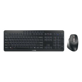 CHERRY Stream desktop ultimate tastiera Mouse incluso Casa/ufficio USB + RF Wireless + Bluetooth QWERTY Inglese Nero (JD-8570US-2)