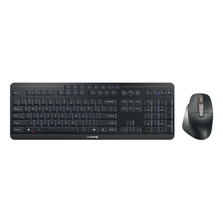 CHERRY Stream desktop ultimate tastiera Mouse incluso Casa/ufficio USB + RF Wireless + Bluetooth QWERTY Inglese Nero (JD-8570US-2)