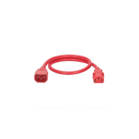 Panduit NPCA04-X cavo di alimentazione Rosso 2,4 m IEC C14 IEC C13