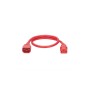 Panduit NPCA04-X cavo di alimentazione Rosso 2,4 m IEC C14 IEC C13